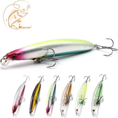 Thritop Fishing Lures Minnow Artificial Bait TP054 95MM 9.5G 6 Colors For Choose Professional Bass Lure Wobblers Fishing Tackle