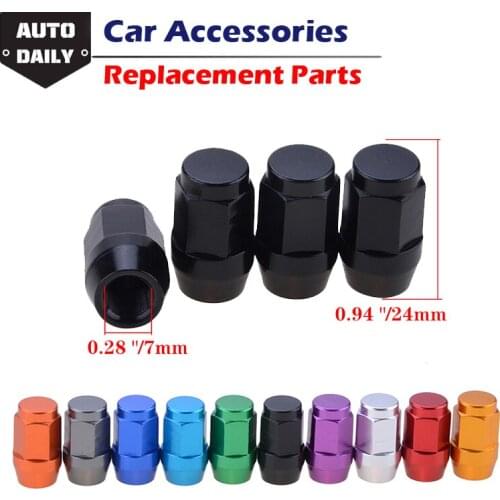 Hexagonal Tire Valve Stems Caps Stylish Car Wheel NUT Tire Valve Cover Aluminum Universal Decorative Car Accessories