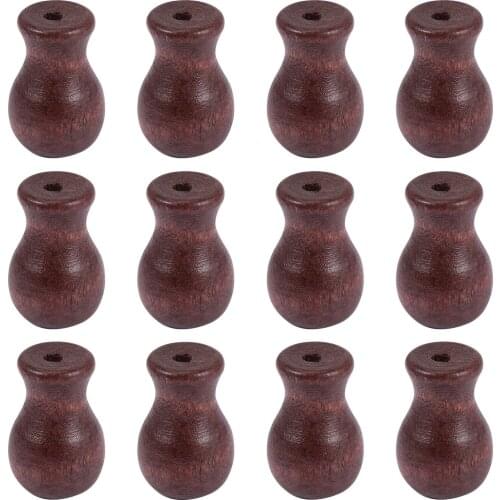 12pcs Wood Cord Tassels Window Blind Cord Tassels Knobs Cord Drops Pull Ends Curtain Blinds Accessories Wooden Pendant