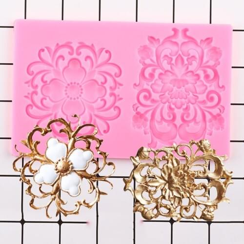 Sugarcraft Relief Cake Border Silicone Mold Cake Decorating Tools Cupcake Topper Fondant Mould Candy Polymer Clay Chocolate Mold