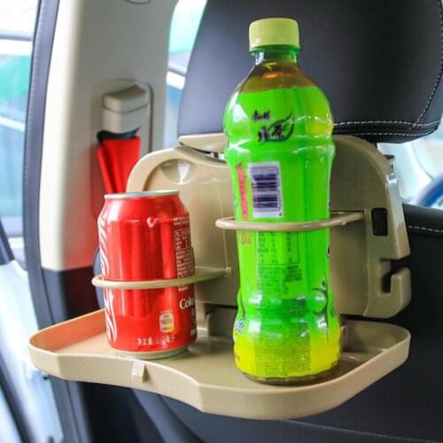 Foldable car drink holder car food cup holder car rear seat dining table tray universal car storage box
