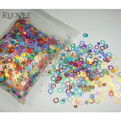 Mixed Colors Dazzling Round Dot Circles Paillette Spangles Shape for Nail Art Glitter Crafts Christmas Decoration