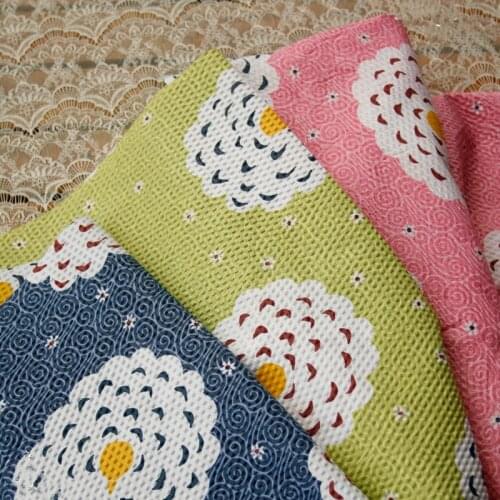 Japanese Style Seersucker Fabric Sewing Kimono Yukata Cotton Bubble Cloth Summer Clothing Items Diy Work Materials