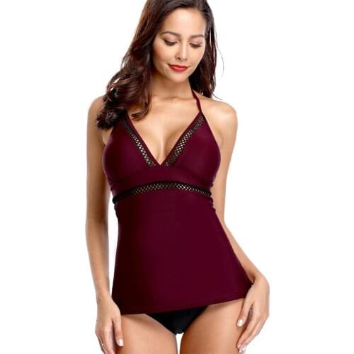 Women 2 Piece Flounce Printed Top with shorts Tankini Bathing Suits