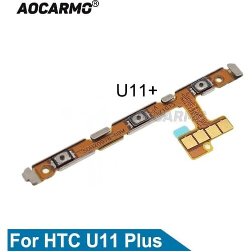 1Pcs Aocarmo For HTC U11 Plus U11+ On Off Power + Volume Button Flex Cable Replacement Parts
