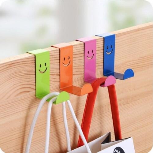1PC New Back Door Hook Houseware Clothes Robe Hooks Stainless Steel Hanger Storage Rack ELF 041