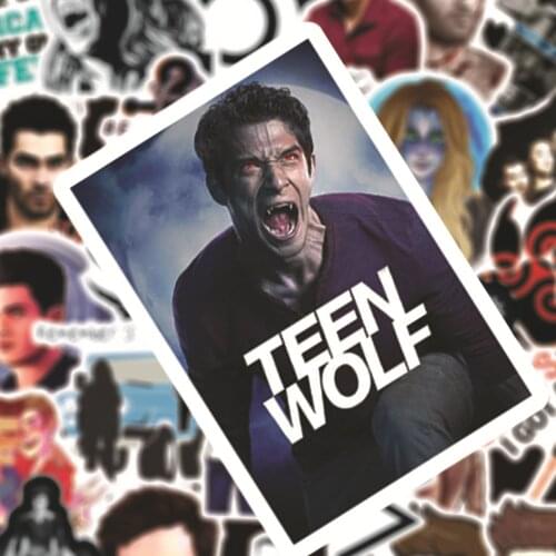 10/50PCS TV Show Teen Wolf Stickers White Coated Paper Movie Wall Graffiti Stickers Image Home Decoration Decals Sticker Kids