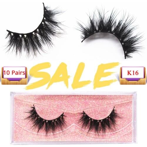 10 Pairs Lashes Makeup Mink Lashes Natural Long 3D Mink Eyelashes Handmade Full Strip Lashes Cruelty-free Mink False Eyelashes