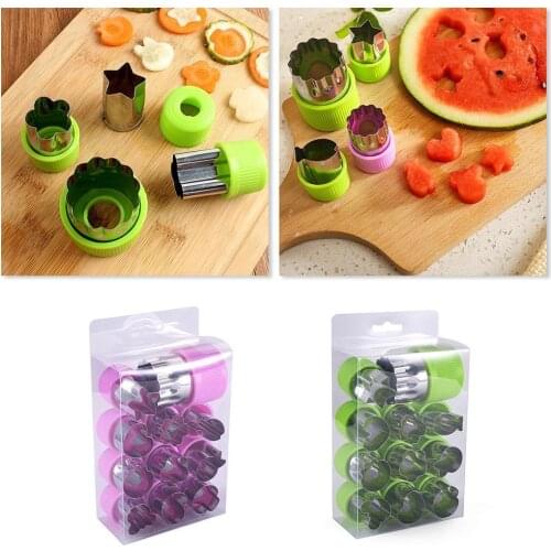 12pcs Cookie Shape Mold Cutter Fruit Vegetable Steel Portable Cook Mould Set Cookie Mould Cutter Tools Kitchen Gadgets
