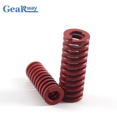 Gearway 2pcs Red Compression Spring Medium Loading Mould Spring TM18x20/18x25/18x30/18x50/18x55mm Compression Die Spring