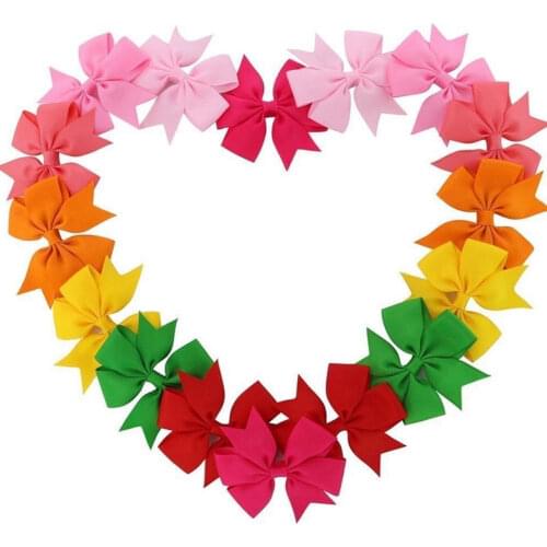 20/40pc LOT Baby Lovely Girls Big Hair Bowknot Alligator Hair Clips-Baby Girl Gift Set Hair Accessary