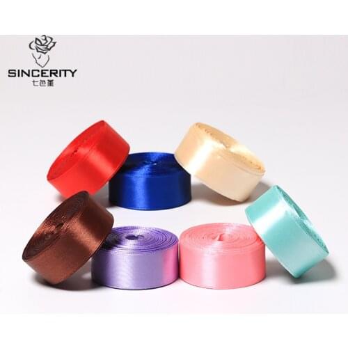 22.7meters*2.5cm Grosgrain Satin Ribbons for Wedding Christmas Party Decorations DIY Bow Craft Ribbons Card Gifts Wrapping