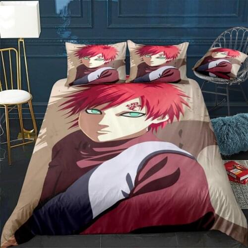 Gaara Duvet Cover Comfortable Quilt Home Decora Design Universal Bedding Set Bedclothes+Pillowcase 3pcs