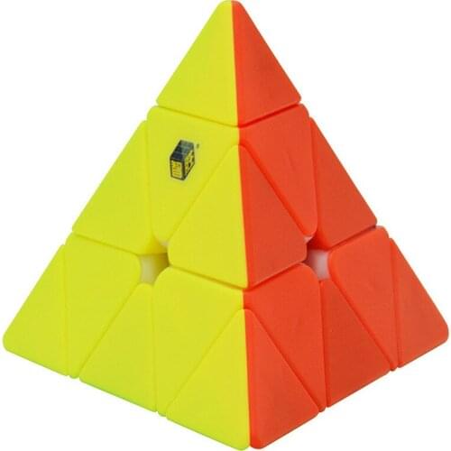 3x3x3 Yuxin HeiQiLin Pyramid 3-Layer Speed Magic Cube Stickerless Puzzle Twist Toy Ultra-Smooth Professional Black Kirin 3x3