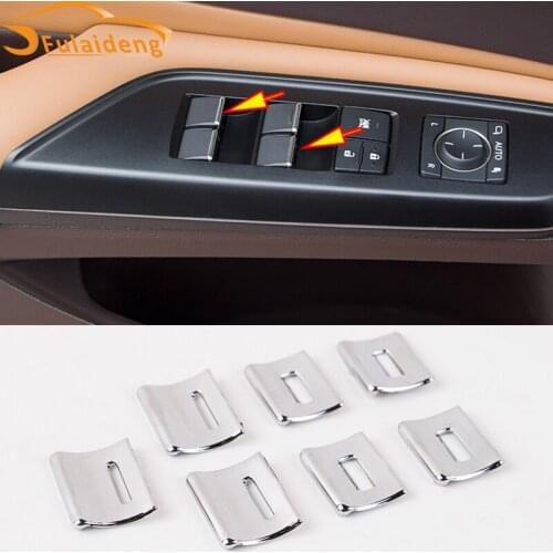 7pcs For Lexus ES350 ES300h 2018-2020 ABS Chrome Car Window Button Decorate Cover trim Car Styling Accessories