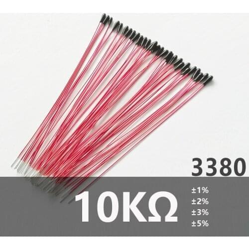 A01 MEB13 10K 3380 3435 Epoxy resin NTC thermal resistor thermistor minature temperature sensor for battery in Shanghai Lingee