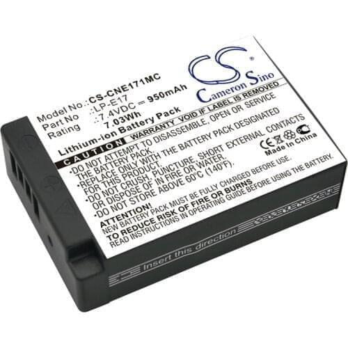 Cameron Sino Battery For Canon EOS 200D,EOS 750D,EOS 760D,EOS 770D,EOS 800D,EOS Kiss X8i,EOS M3,EOS M5,EOS M6,EOS Rebel T6i