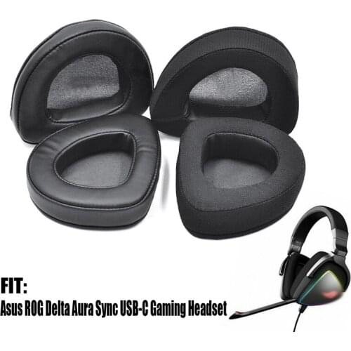 Earpads for ASUS ASUS for ROG Delta Aura Sync, replaceable headphone pad, earmuff, memory foam earmuff cushion