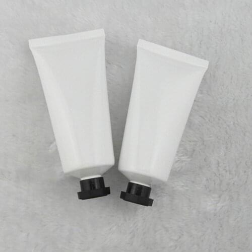 50 ml 50pcs white hoses / black octagonal cap / toothpaste tube / emulsion lotion bottles / cosmetics packaging hoses