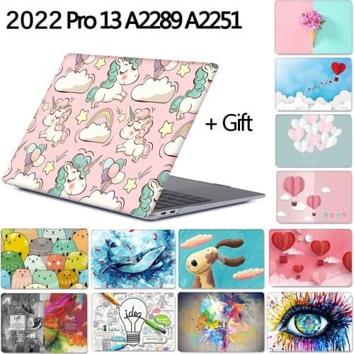 2020 New A2289 A2251 For MacBook Pro 13 M1 Case with Touch Bar For Macbook Air 13 Case A2179 A1932 Funda Shell + Keyboard cover