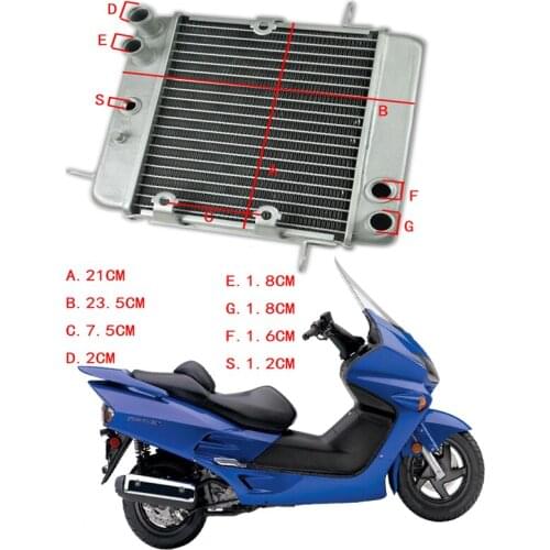 For Honda NSS250 REFLEX ABS 2001-2007 Motorcycle Engine Radiator Motor Bike Aluminium Replace Parts Cooling Cooler
