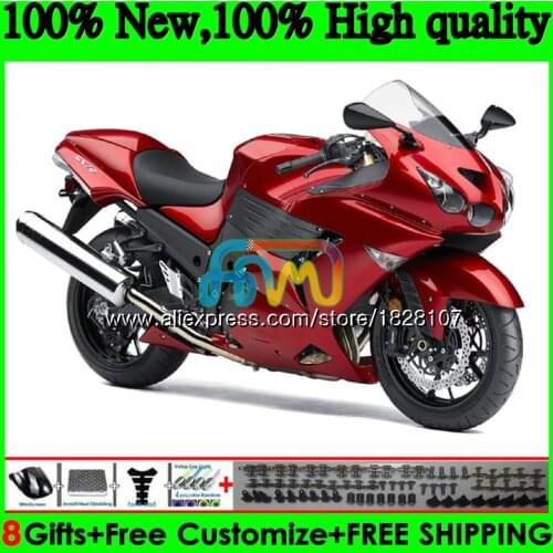 Injection For KAWASAKI ZZR1400 ZX 14R Pearl red hot ZX-14R 24BS.33 ZX14R 12 13 14 15 16 17 2012 2013 2014 2015 2016 2017 Fairing