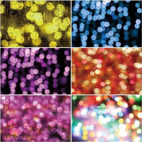 Colorful Beauty Shine Light Spot Backdrop Photography Background Baby Shower Celebration Photo Booth Studio Decor