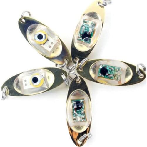 6 cm/2.4 inch Fish Flash Lamp LED Deep Drop Underwater Eye Shape Fishing Lure Light Hot Sale Lure Fish Tools Dropshipping
