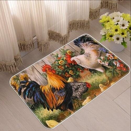 Cute Kitchen Mat Animal Painting Carpet Bathroom Entrance Doormat Bath Mat Indoor Rug Floor Mats Bedroom Home Decorative Tapis