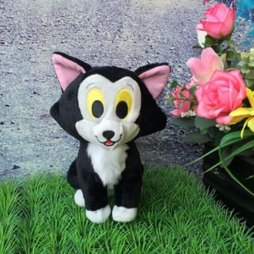 New Game Cartoon Figaro Cat Plush Stuffed Toy Animal Black Cat Doll 18cm