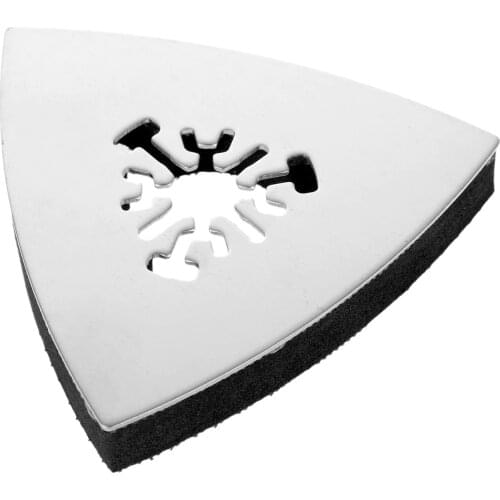 1Pc 80mm Triangular Sanding Pad Oscillating Multi Tools Stainless Steel Rotary Tools for Fein Multi Master Dremel Power Tool