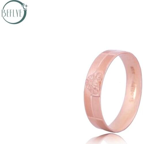 18K pure gold couple pair ring AU750 rose gold romantic woman proposes engagement ring womens top seller 2019