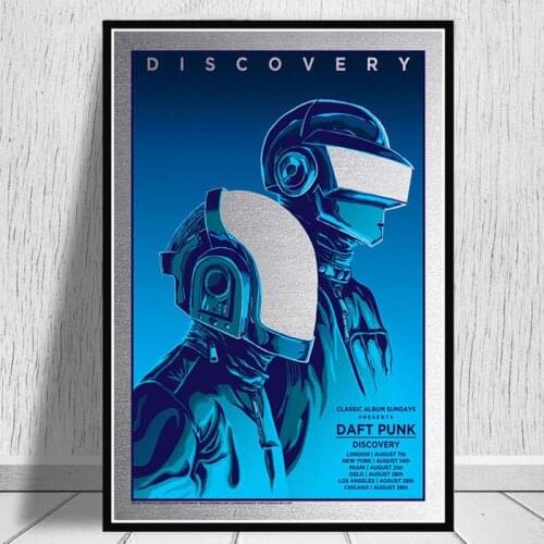 Daft Punk The Weeknd Starboy Poster and Print Hip Hop Music Album Star Canvas Painting Modern Wall Art Pictures Home Decoration