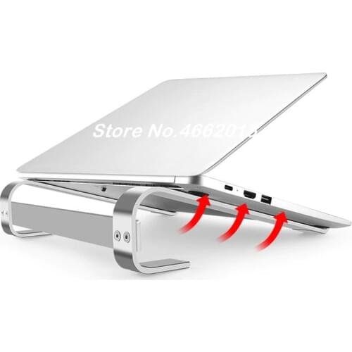 Laptop Stand Portable MacBook Computer Aluminum Alloy Heat Dissipation Holder Desktop Raise Base Notebook PC Non-slip Bracket
