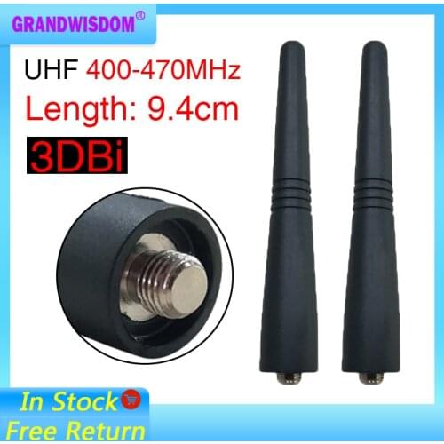 10pcs Stubby Walkie Talkie Antenna UHF 400-470MHz Compatible for car building PMAE4002 PMAE4002A PMAE4003 PPR860 EX500 Ham Radio