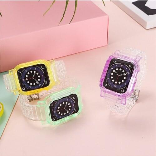 Color Glacier One Strap for Apple Watch Band Series 6 5 4 Smart strap for I watch bracelet 38 40 42 44 mm Watchband accessorie