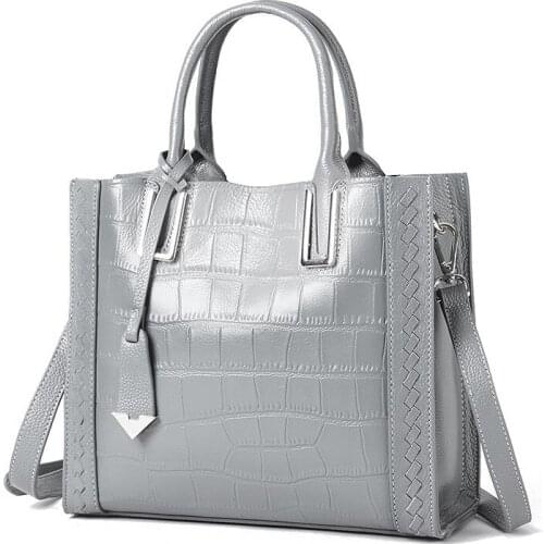 Luxury Cow Leather Women Handbag Large Female Totes Bag Brand Designer Genuine Leather Women Shoulder Crossbody Bag Commuter