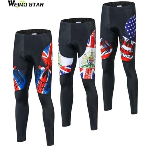 WEIMOSTAR USA Team Outdoor Sports Cycling Pants Trousers Spring&Autumn Cycling Long 3D Gel Pad Tight Trouser