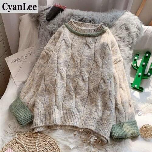 Cyanlee Knitted Jumper Sweater Women Autumn Winter Long Sleeve Top Turtleneck Female Sweater Ladies Bestmatch Pullover Jumpers