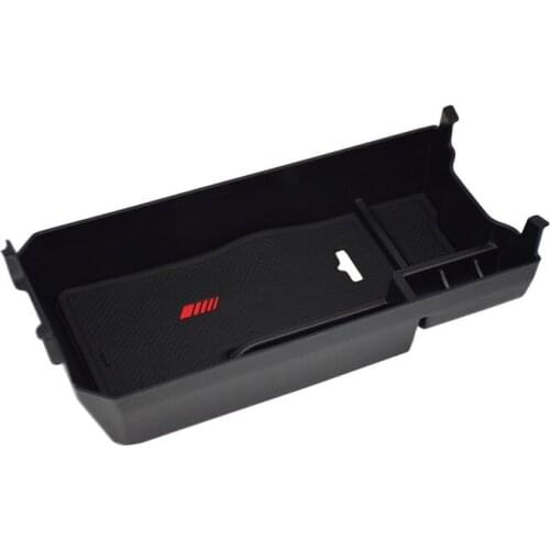 1pcs High-quality Black Armrest Center Storage Box Pallet Container Tray Fit For Mercedes-Benz C Class W205 2015
