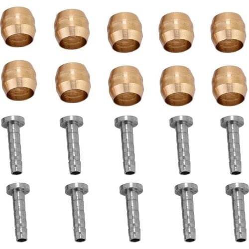 10 Set Hydraulic Disc Brake Hose MTB Mountain Bike Bicycle Olive Connector Insert for Shimano BH90 Replacement Part