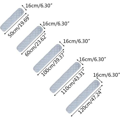 2Pcs Cotton Crib Protection Wrap Edge Safe Teething Protector Baby Anti-bite Solid Color Bed Fence Guardrail Rail Cover D5QA