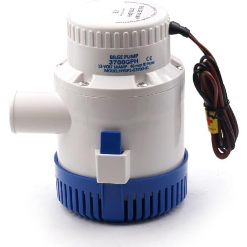 3700GPH 12V DC bilge pump 16AMP High Flow Submersible used in garden seaplane motor home house solar