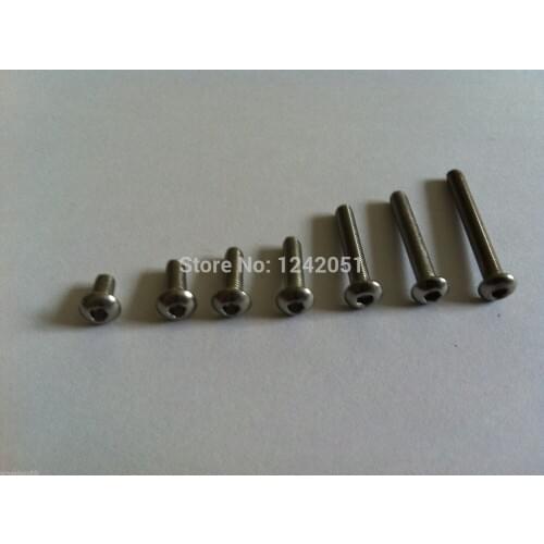 50pcs Metric Thread M5x35mm Stainless Steel Button Head Hex Socket Cap Screws Bolts
