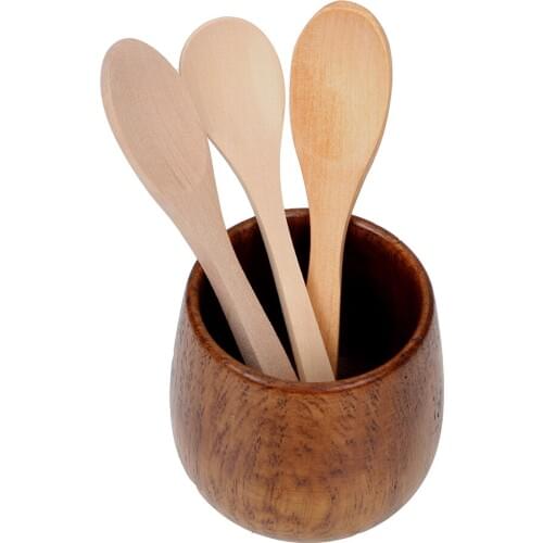 Bamboo Coffee Ice Cream Spoons Teaspoon Tableware Home Kitchen Accessories Kitchen Cooking Utensil Tool Mini Wooden Spoon