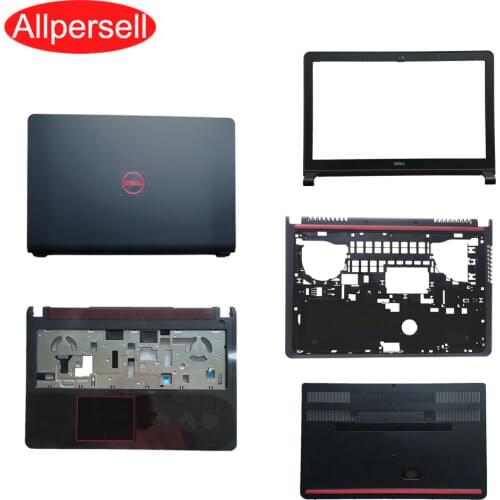 Laptop Covers case For Dell Inspiron 7000 7557 7559 Top cover Screen frame palmrest case bottom shell Hard Drive Cover Hinge