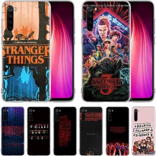 Stranger Things Silicone Case For Xiaomi Redmi 9 9A 9C 8 8A 7 7A 6 6A Note 9 9S 9 Pro Max 8 Pro 8T 7 Cover Coque Funda
