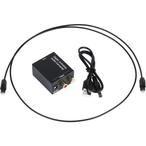 Digital Optical Coaxial Toslink Signal to Analog Audio Converter Adapter RCA Digital to Analog Audio Converter Adapter Cable