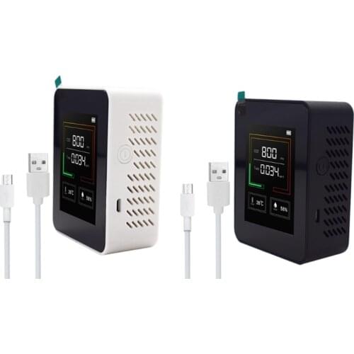 CO2 Concentration Meter Carbon Dioxide CO2 Detector Air Quality Monitor TVOC Temperature Humidity Tester High Precision