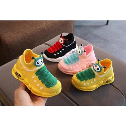 Kids Sneakers Running Children Shoes Boys Sport Shoes Girls Breathable Knit Socks Sneakers Outdoors Soft Casual Shoe 2018